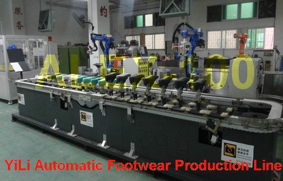 Zapato completamente automático que hace la cadena de producción