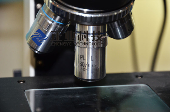 Ampliación metalográfica del microscopio 10× del equipo del prueba de laboratorio