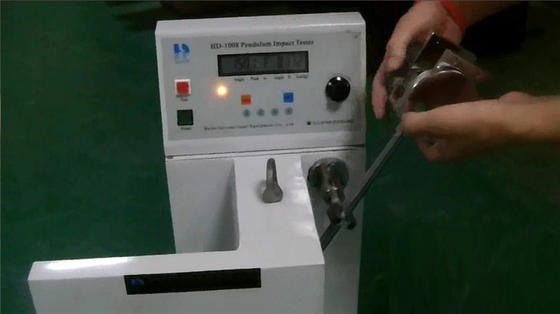 Máquina de prueba de goma del indicador digital, equipo de prueba del impacto de Charpy del material plástico