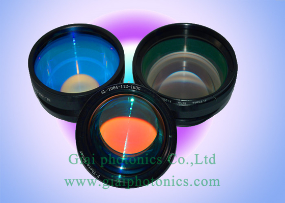Lentes del infrarrojo de la lente 10600nm de la exploración de la F-theta de la cortadora del laser del CO2