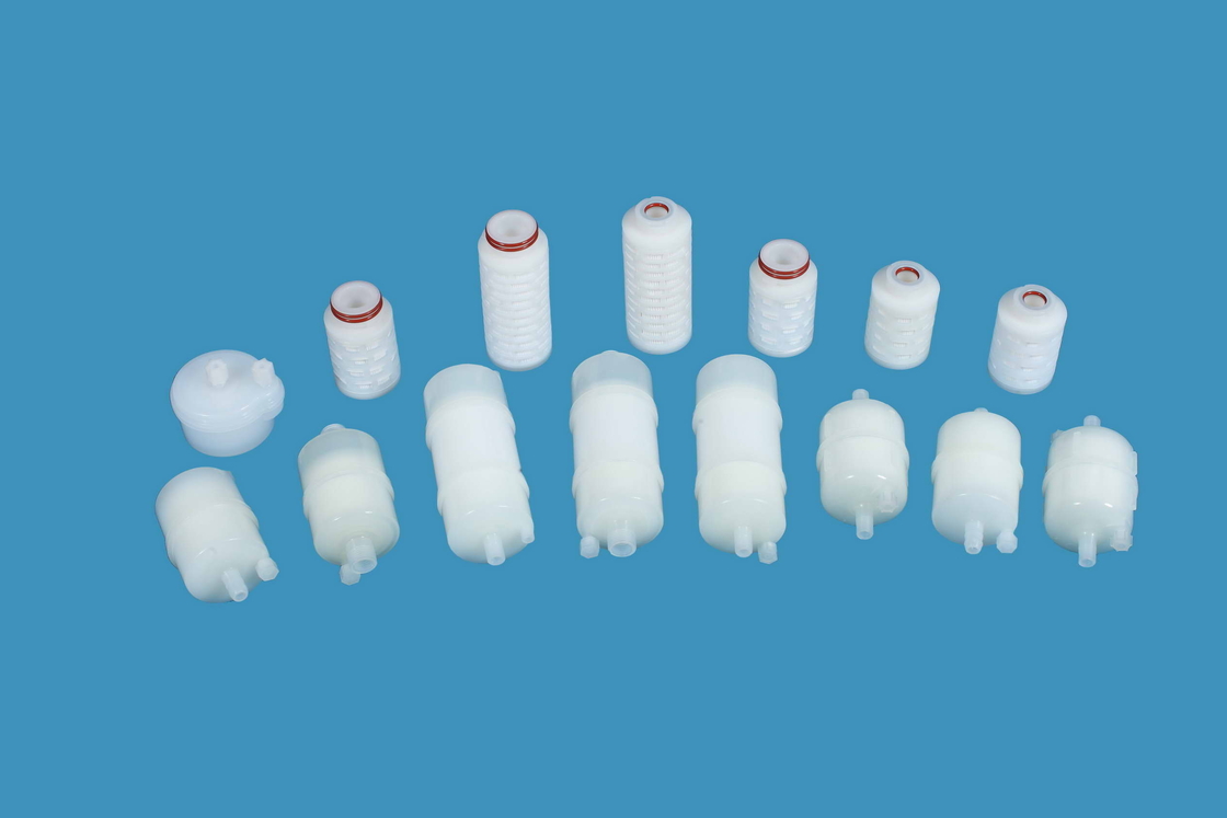 cartucho de filtro líquido de 0,2 micrones, PES/PTFE/cartucho de filtro plisado PP