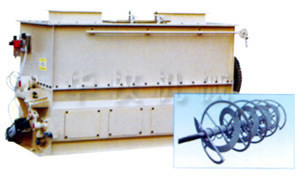 Máquina de alimentación modificada para requisitos particulares del mezclador del poder 7.5kw Horizental para la comida, molinerías HJJ80